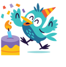 Happy Birthday stickers