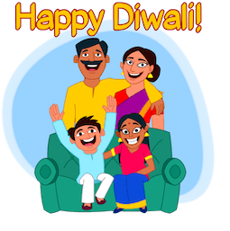 Happy Diwali stickers