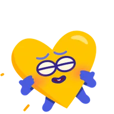 Mit Herz Sticker Nr.19 - herunterladen als WEBP.
