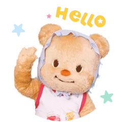 Hello, Butterbear! sticker #6 - download as WEBP.