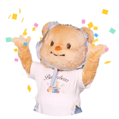 Hello, Butterbear! sticker #12 - download as WEBP.