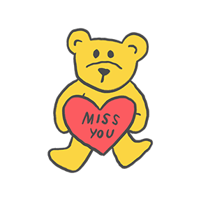 Hi I Love You Bye sticker #06