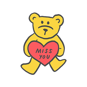 Hi I Love You Bye sticker #6 - frame 3 of 3.