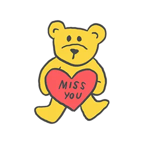 Hi I Love You Bye sticker #6 - download as WEBP.