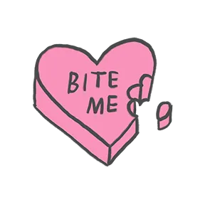 Hi I Love You Bye sticker #14 - download as WEBP.