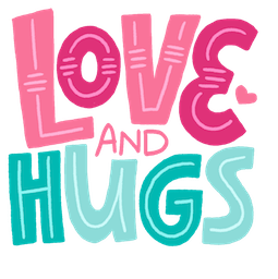 Hugs and Kisses stickers