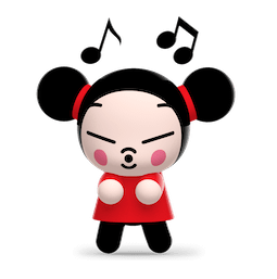 Kiss, Love, Pucca sticker #02