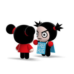 Kiss, Love, Pucca sticker #07