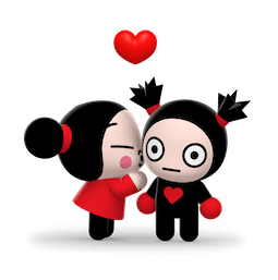 Kiss, Love, Pucca sticker #14