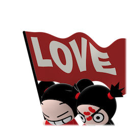 Kiss, Love, Pucca sticker #15