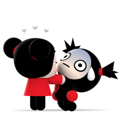 Kiss, Love, Pucca sticker #17