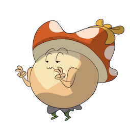 Little Mushroom and Chubby Wolf sticker #11