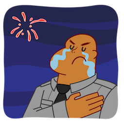 Man Tears sticker #10