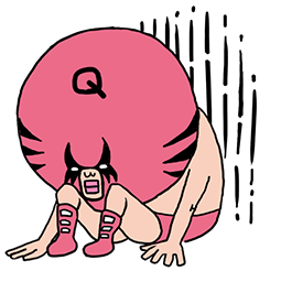 Masked Wrestler Q sticker #05