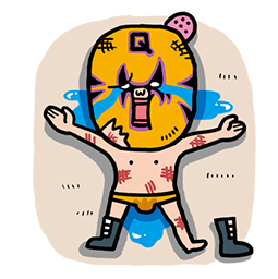 Masked Wrestler Q sticker #12