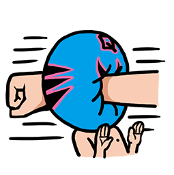 Masked Wrestler Q sticker #14