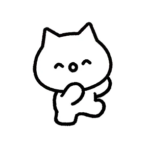 Meowy sticker #3 - download as WEBP.