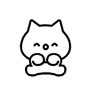 Meowy sticker #8 - download as WEBP.