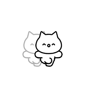 Meowy sticker #11 - download as WEBP.