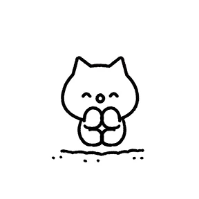 Meowy sticker #16 - download as WEBP.