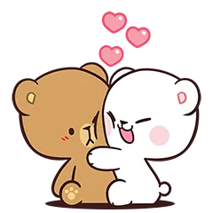 Milk & Mocha: Cutest! sticker #1 - download as WEBP.