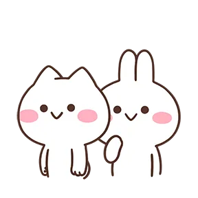 Mimi and Neko Together sticker #6 - download as WEBP.