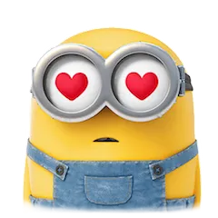 Minions sticker #1 - download as WEBP.