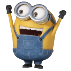 Minions sticker #2 - download as WEBP.