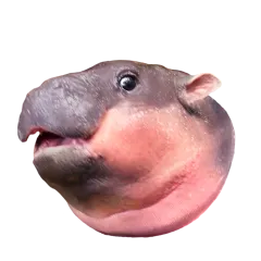 Moo Deng sticker #7 - download as WEBP.
