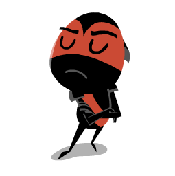 Moody Ninja sticker #03