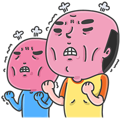 Mr. Baldy & Friends stickers