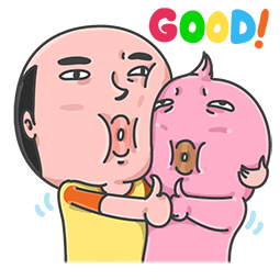 Mr. Baldy & Friends sticker #07