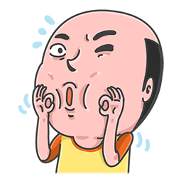 Mr. Baldy & Friends sticker #11