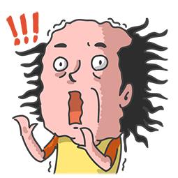 Mr. Baldy & Friends sticker #14