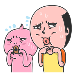 Mr. Baldy & Friends sticker #15