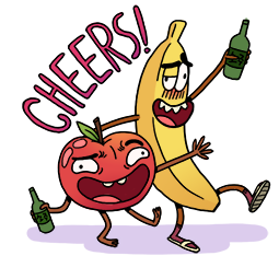 Naughty Foods sticker #04