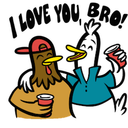 Party Fowls sticker #04