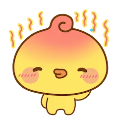 Playful Piyomaru sticker #4 - download as WEBP.