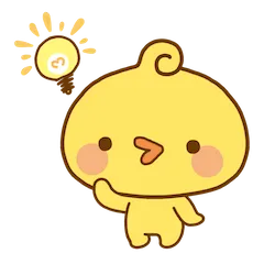 Playful Piyomaru sticker #10 - download as WEBP.