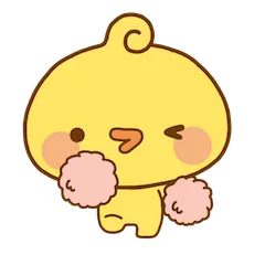 Playful Piyomaru sticker #11 - download as WEBP.