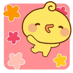 Playful Piyomaru sticker #15 - download as WEBP.