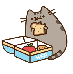 Pusheen Eats stickers