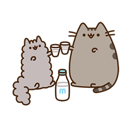 Pusheen Eats sticker #03