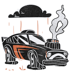 Revved Up sticker #09