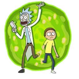 Rick and Morty stickers