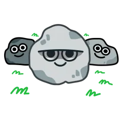 Rock sticker #2 - download as WEBP.