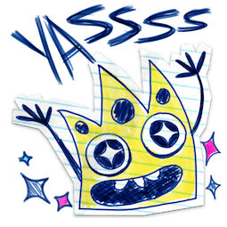 Scribble Squad sticker #07