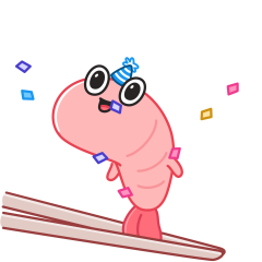 Стикер Креветка Шримпи #02