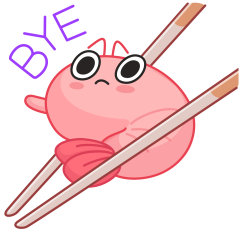 Стикер Креветка Шримпи #03