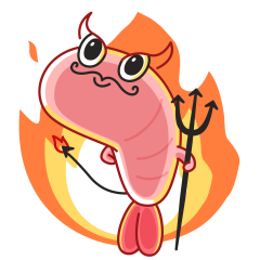 Стикер Креветка Шримпи #07